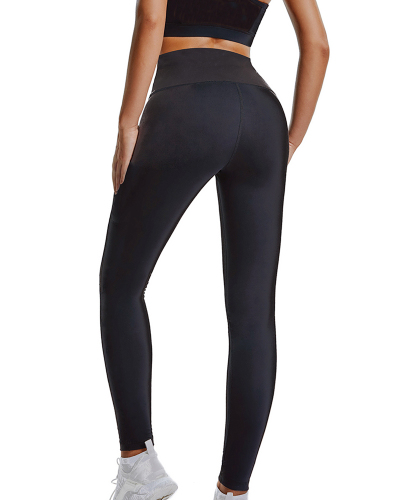 Wholesale Black Waist Trainer Hot Shaper Yoga Pants S-XL
