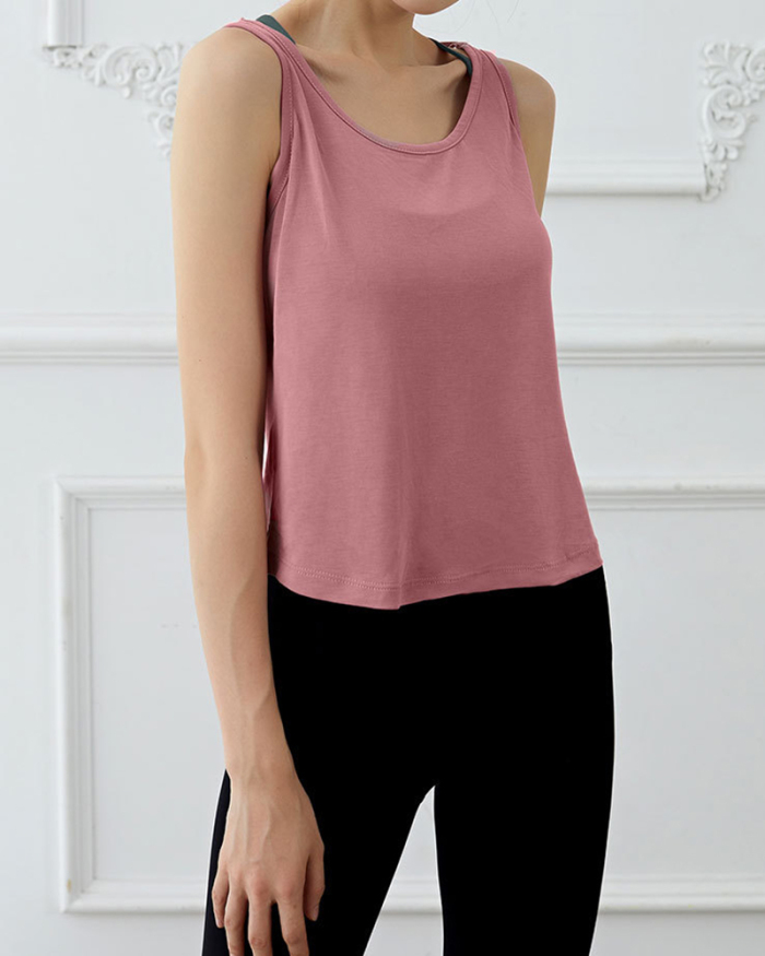 Lady Solid Color Street Style Sporty Yogo Tops Black White Pink S-L