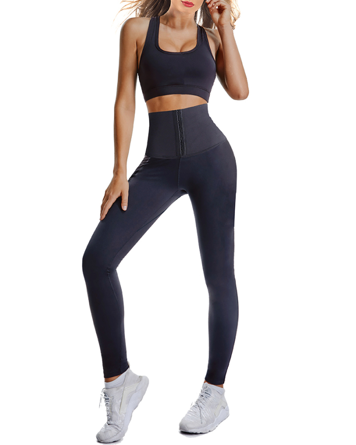 Wholesale Black Waist Trainer Hot Shaper Yoga Pants S-XL