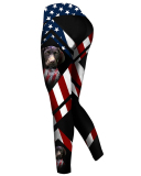 American flag dog pants