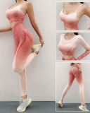 Gradient Pink Three-Piece Suit