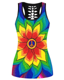 Colorful flower vest