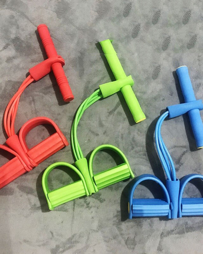 8-shaped stretcher pull rope girl's chest resistance bands bodybuilding yoga chest expander fitness gym equipment Fitness rubber