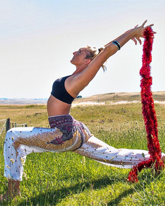 2021 Explosion National Style Nepal Seaside Loose Wide Leg Slacks Fitness Exercise Yoga Knickers Women