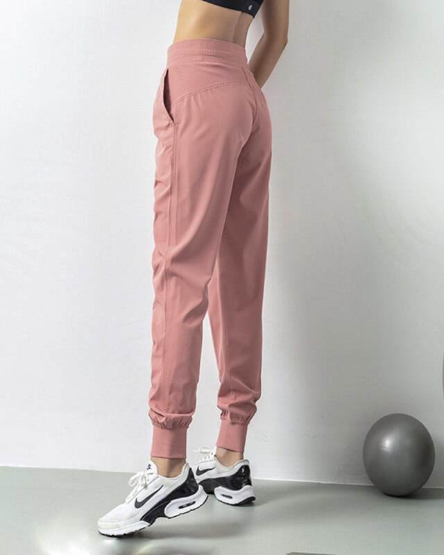 Loose Sports Pants Women Running Yoga Pants Pocket Elastic Waist Fitness Trousers Gym Pants Sport Training Trouser Ladies