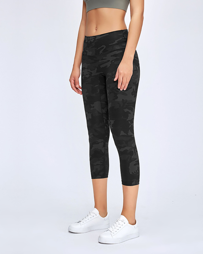 Lady Solid Color Sporty Yogo Pants Black Brown Gray Green 
