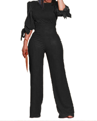 Woman Fashion Casual Solid Color Lace High Waist Two-Piece Set Orange Black S-XL
