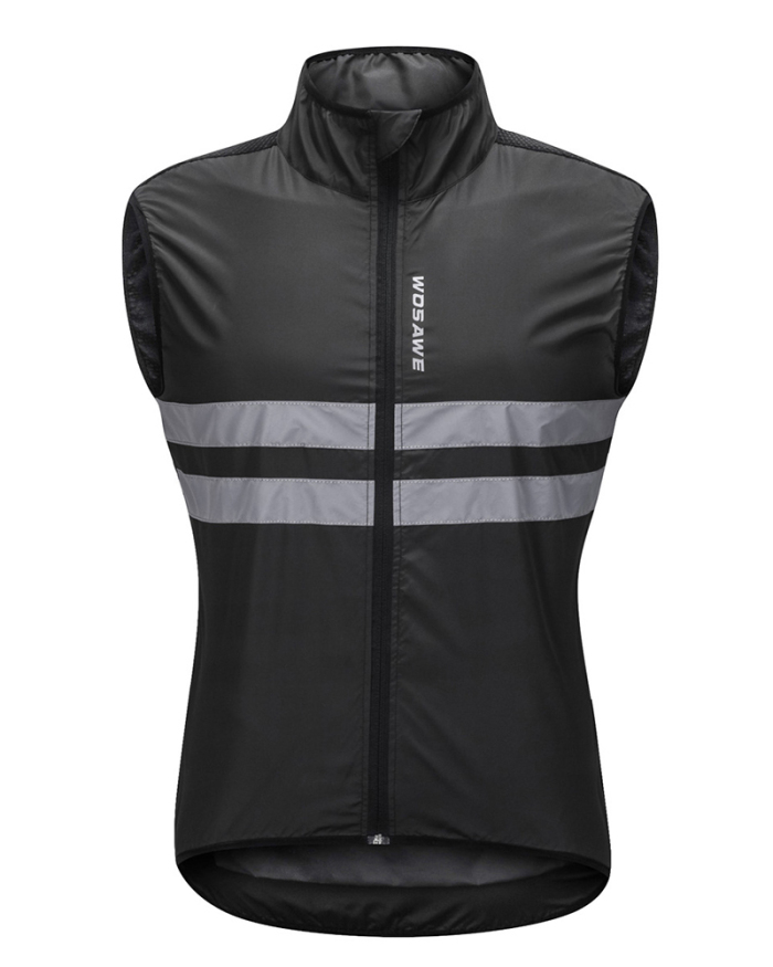 High Visibility Cycling Vest Reflective MTB Sleeveless Windproof Windbreaker Bike Bicycle Jersey Safety Vest Wind Coat