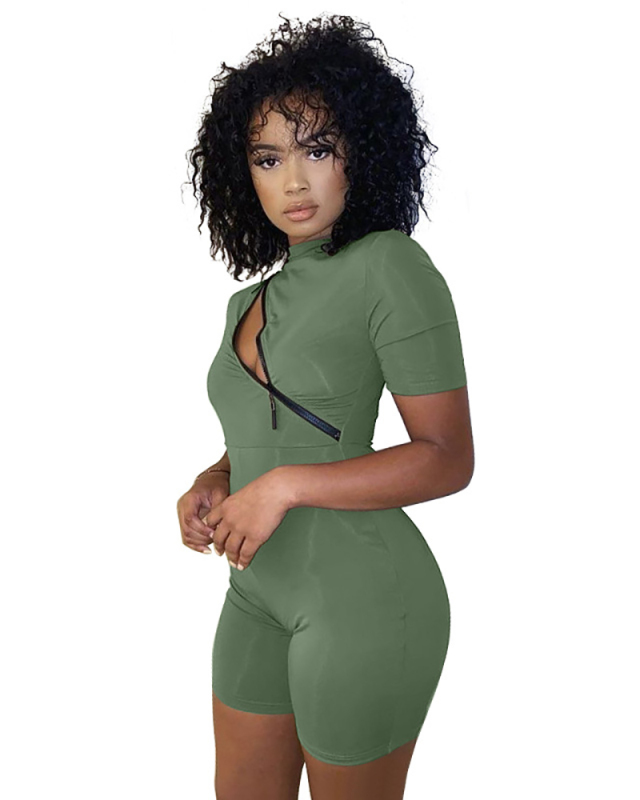 Tight Solid Color Unique Women Jumpsuit Romper S-XXL