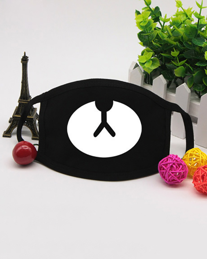 Summer Personalized Black Dust-Proof Thin Cute Mask