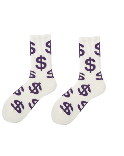 Dollars Printed Fashion Sock