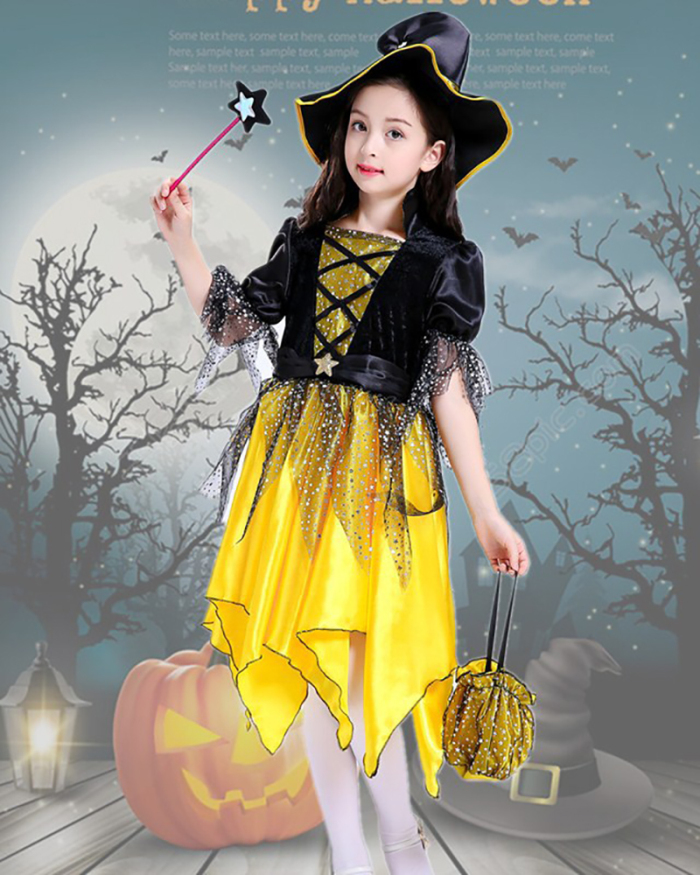 Children's Anime Costumes Witch Cosplay Halloween Costumes