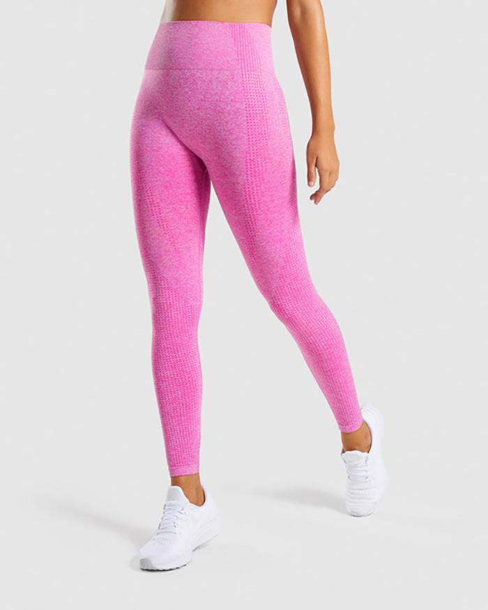 Seamless Jacquard Outdoor Sports Yoga Pants Yoga Leggings Multi Color S-L