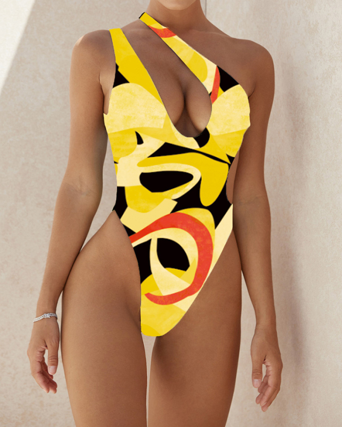 Printed High Hot Sale One Piece Swimsuit