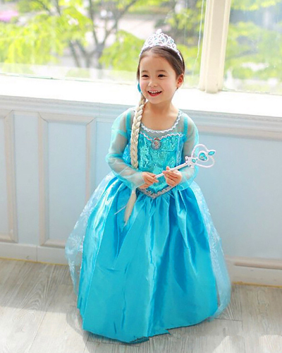 Children Trendy Frozen Anna Princess Dress 