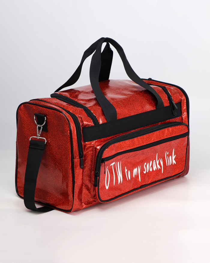 Sports Portable PU Leather Yoga Fitness Large-Capacity Multifunctional Bag