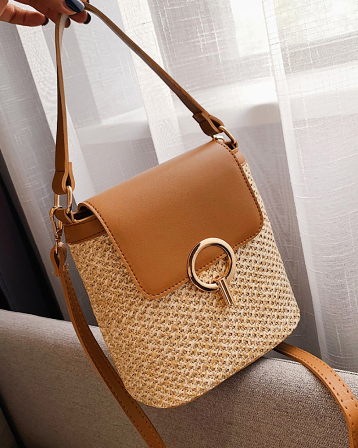 Women Fashion New Southeast Asia Small Straw Knitted Trend One Shoulder Bag