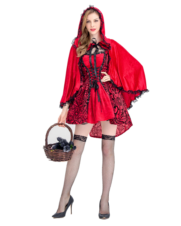 New Halloween fairy tale little Red Riding Hood costume