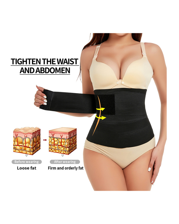 Waist Trainer for Women Tummy Wrap Waist Trimmer Belt Slimming Body Shaper Plus Size