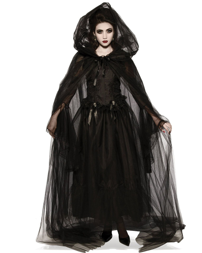 Black Cape Cape Vampire Demon Dark Emissary Costume Halloween