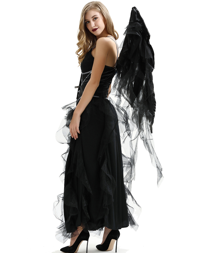 Angel Black Good Quality Women Halloween Costume