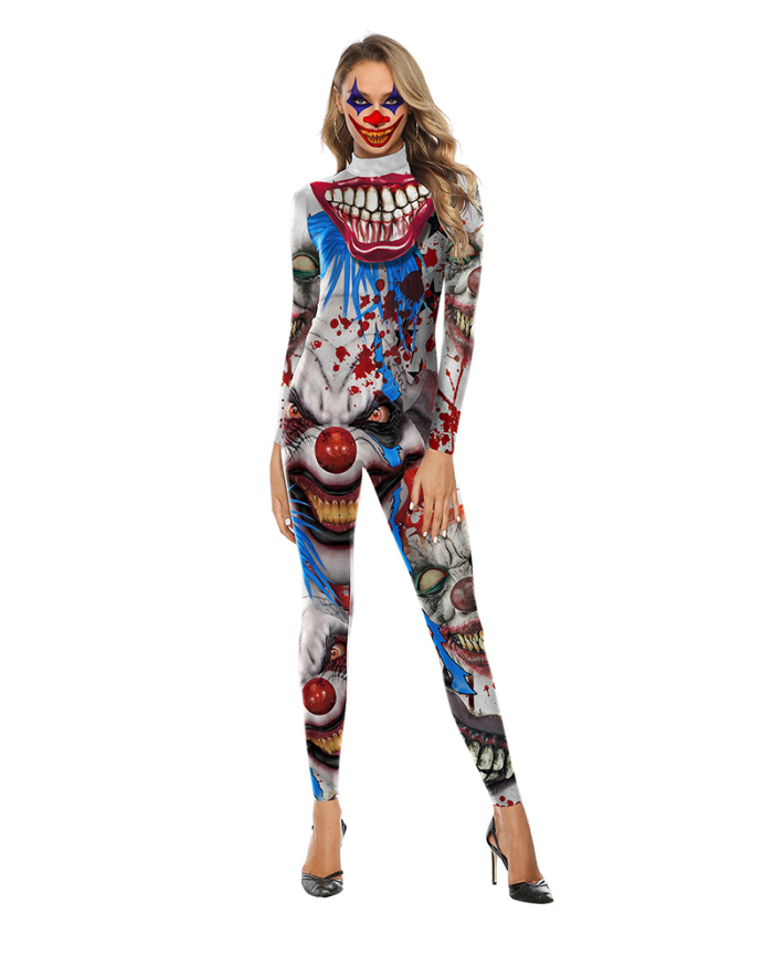 Wholesale Women 3D Style Halloween Cosplay Costumes Jumpsuit Bodysuit