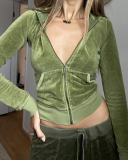 Army green suit
