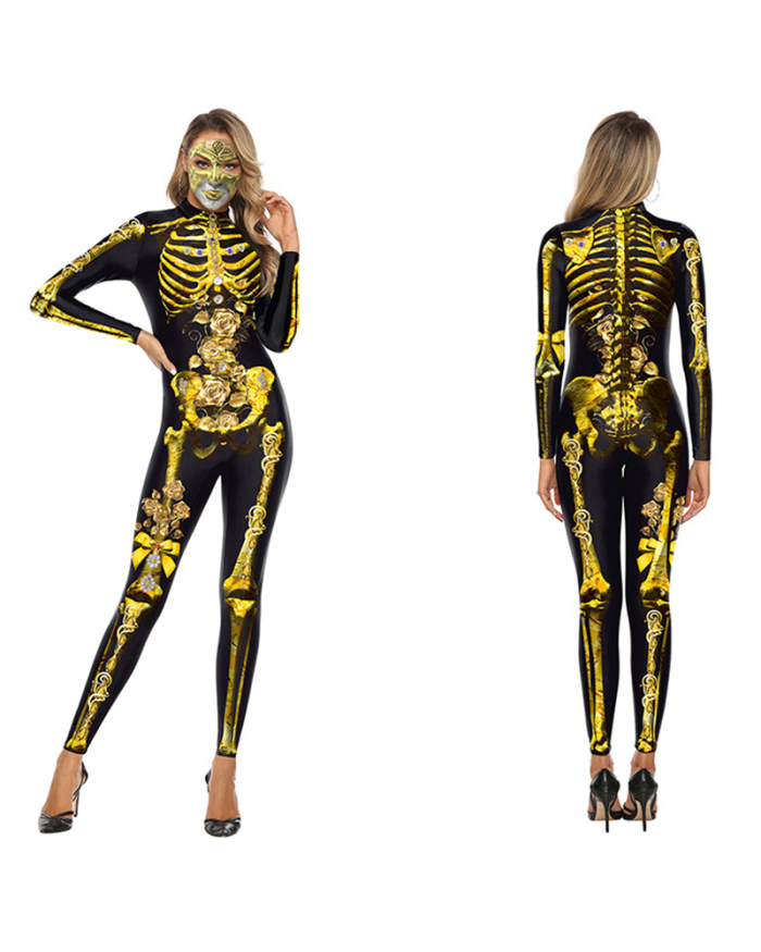 Wholesale Women 3D Style Halloween Cosplay Costumes Jumpsuit Bodysuit