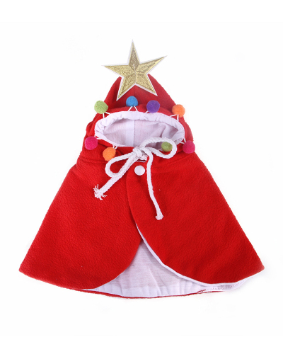 Funny Dog Cat Costume Christmas Cloak Halloween Disguise Cat Hooded Clothes Suitable For Small Dogs Pet Photos Props Accessories