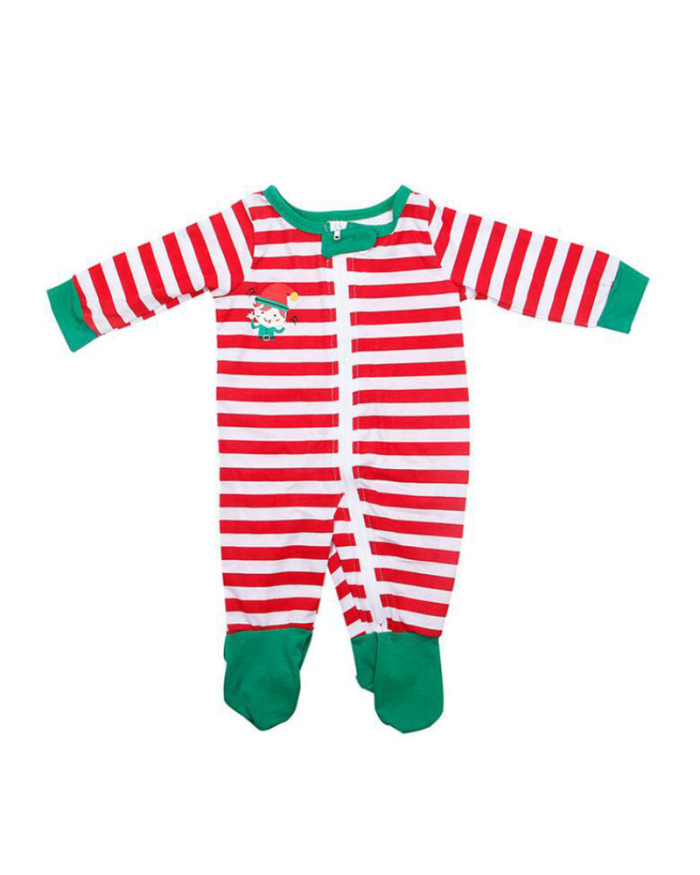 Christmas Parent-child Set STOP Elfing AROUND Printed Home Wear