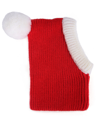 Winter Dog Cap Christmas Pet Knitted Hat With Plush Ball French Bulldog  Teddy Bichon Warm Headwear Xmas Cat Puppy Headgear