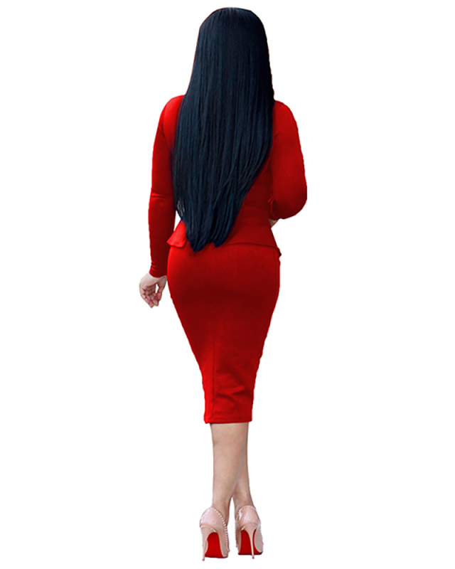 Women's O-Neck Wholesale New Long Midi Dress