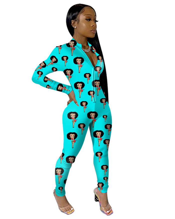 New Printed Fashion Jumpsuit