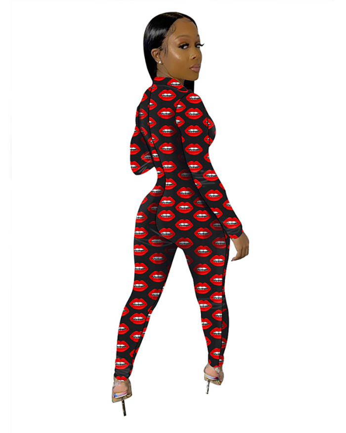 New Printed Fashion Jumpsuit