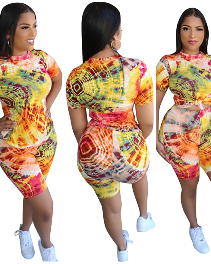 Casual Women Printed Two Piece Dress