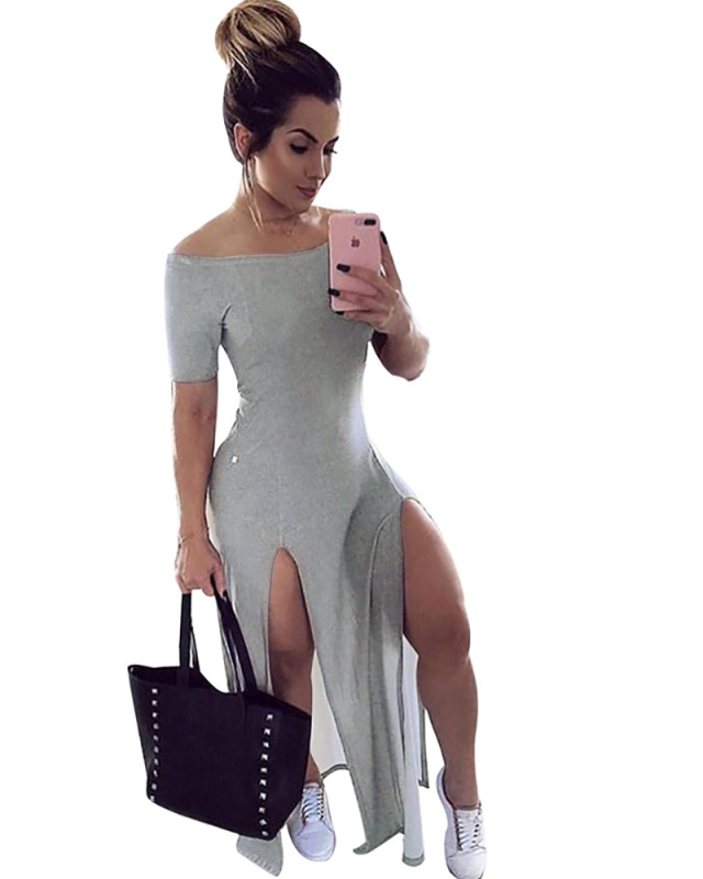 Off Shoulder Summer Women Cut Dress