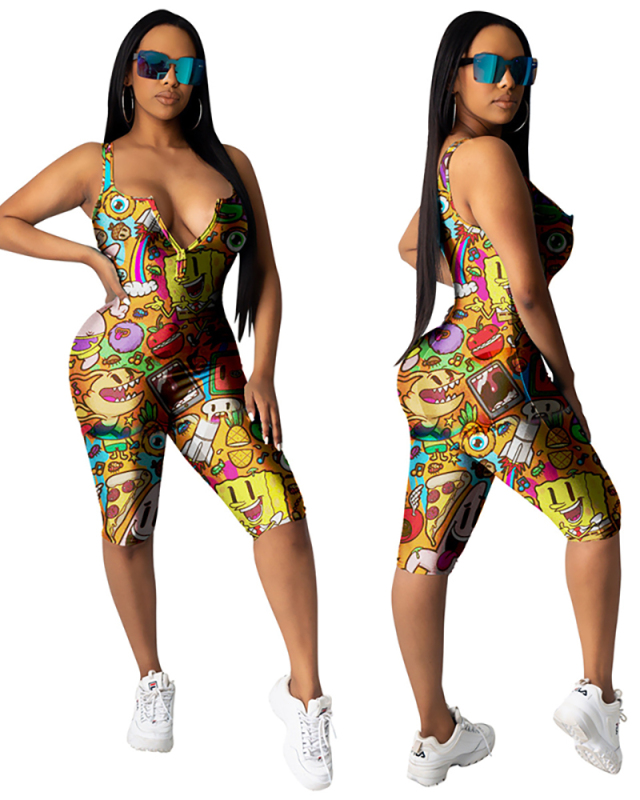Leisure Women Printed Two Piece Set