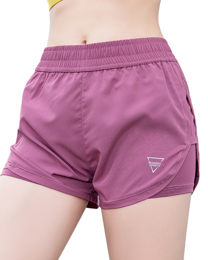 Women's Sports Shorts Running Quick-Drying Slimming Yoga Shorts Fitness Solid Color S-XL