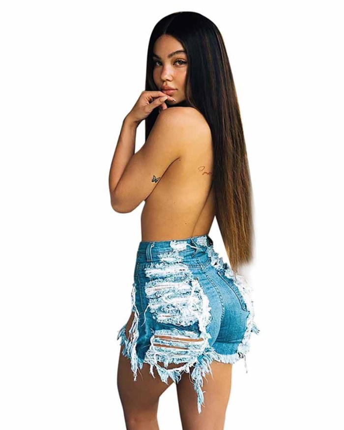 Sexy Burn Out Jean Short