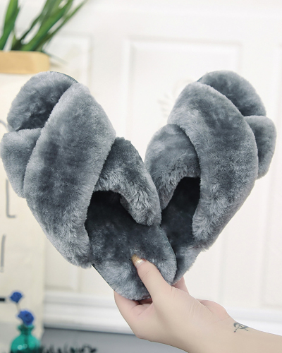 Adults & Kids Home Multi Color Fluffy Slippers