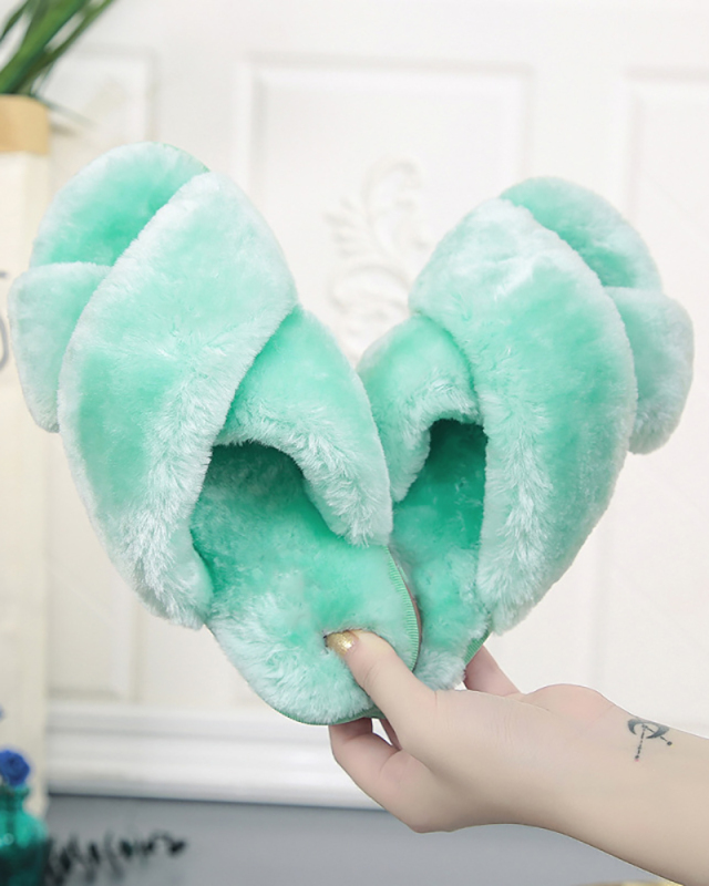 Adults & Kids Home Multi Color Fluffy Slippers