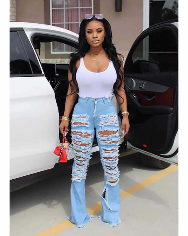 Brun Out Sexy Long Jean Trousers Pants