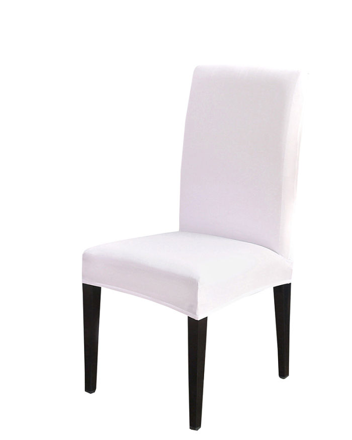 Elastic Dining Chair Cover One-piece Chair Cover Solid Color Simple Household Cover Hotel Chair Cover