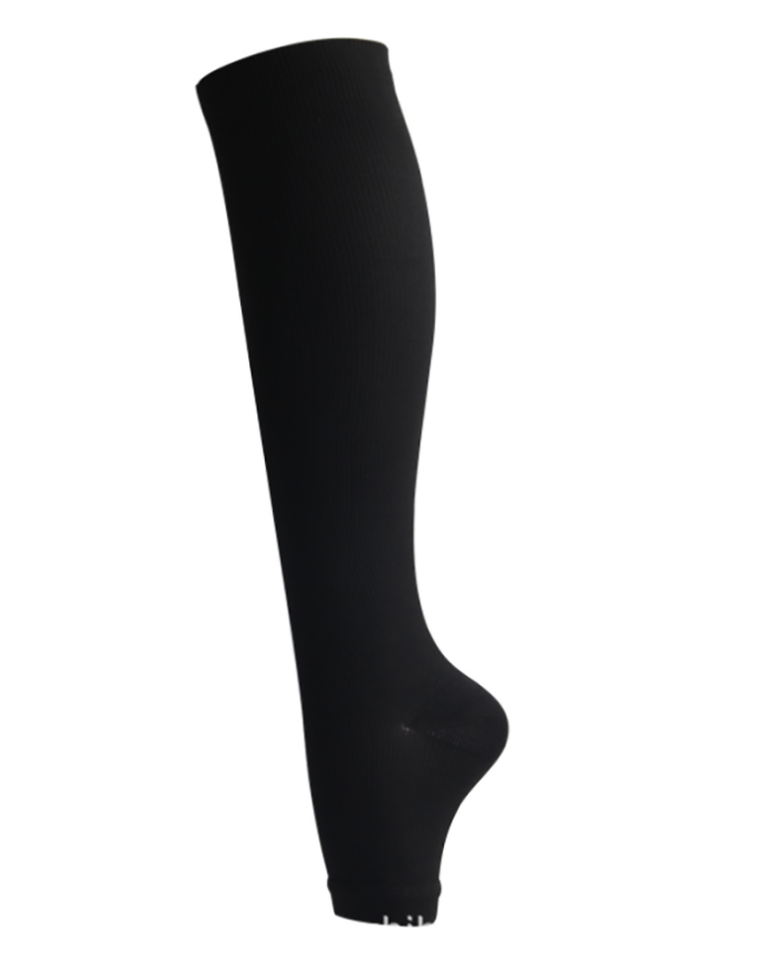 High Elastic Unisex Compression Zip Stockings Professional Leg Protection Long Stockings