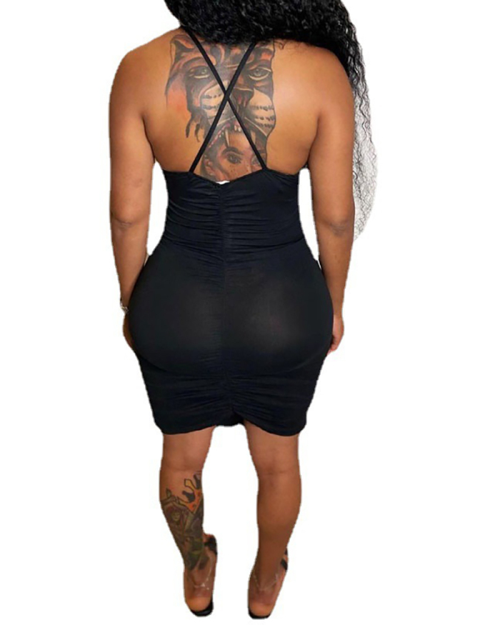 Lady Sexy Backless Hollow Out One Piece Dress White Yellow Orange Black Purple S-2XL 