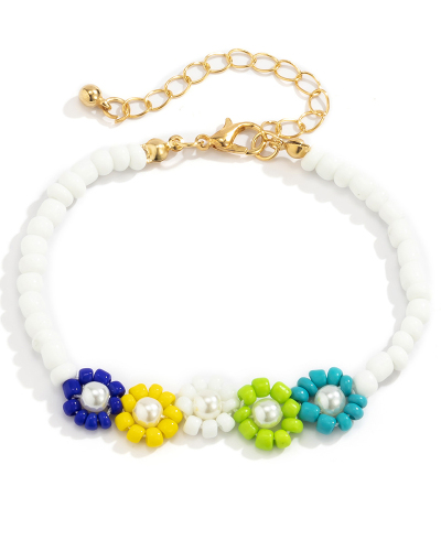 Bohemian Style Colorblock Woven Bracelet
