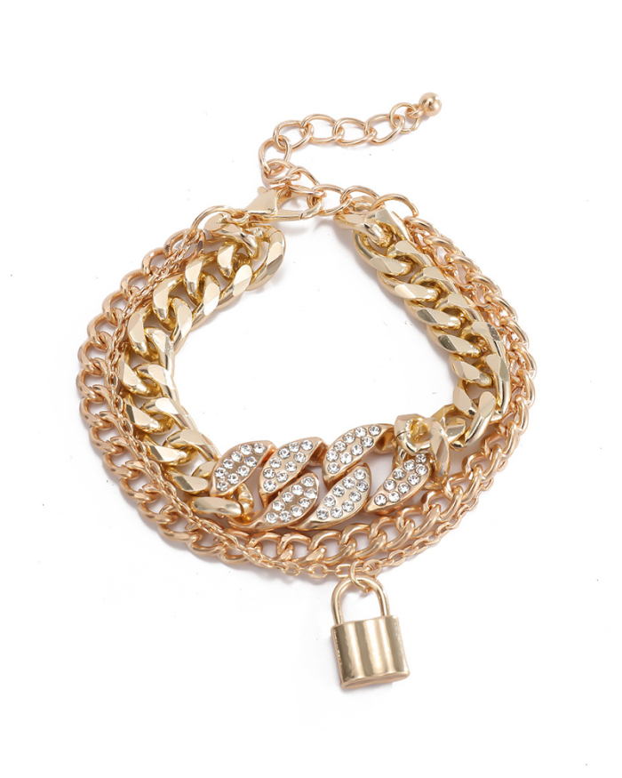 Fashion Jewelry Pendant Bracelet Gold Silver 
