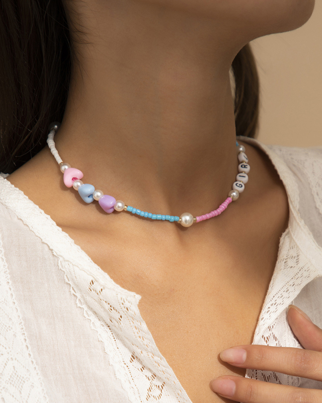 Simple Personality Star Handmade Beaded Soft Necklace 