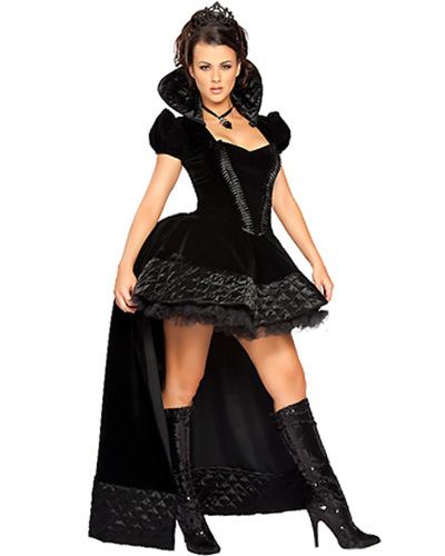 Fancy Women Party Evil Cosplay Halloween Costume