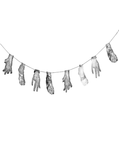 Halloween Knife String Broken Hands And Feet Hanging Pieces Halloween Party PVC banner Decoration